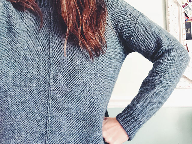 Image of my Weekender sweater by Andrea Mowry.